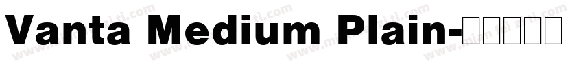 Vanta Medium Plain字体转换
